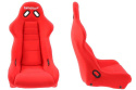 Fotel sportowy Bimarco Cobra III welur red