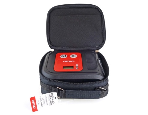 Kompresor samochodowy cyfrowy 12V 150 PSI latarka 3 adaptery