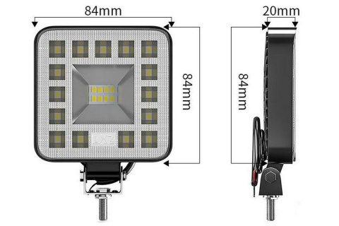 Lampa robocza led 69W 12-24V 1380LM