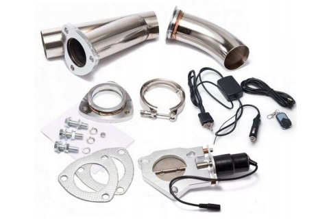 Przepustnica wydechu elektryczna 2,5" Y-PIPE zestaw pilot + przełącznik EPMAN