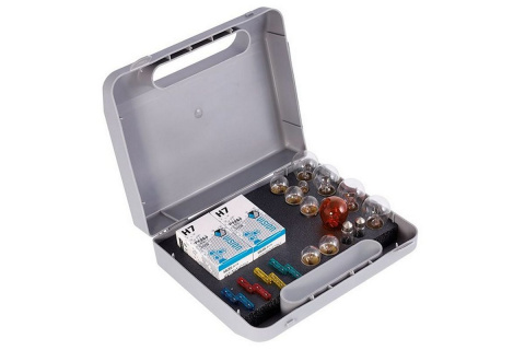 ZESTAW ZAPASOWYCH ŻARÓWEK H7 24V + BEZPIECZNIKI 24 ELEMENTY