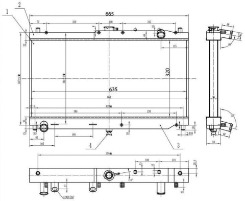 Chłodnica wody TurboWorks MAZDA MIATA MX5 NB 1999-2005