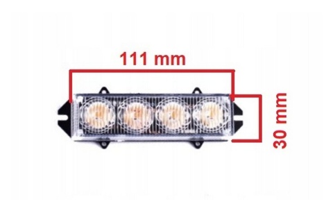 Lampy ostrzegawcze led 16W 12V stroboskop pilot