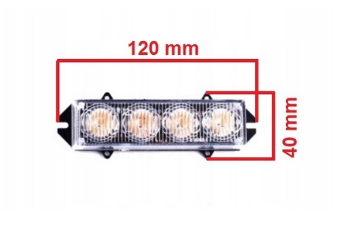 Lampy ostrzegawcze led 16W 12V stroboskop pilot