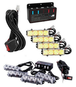 Lampy ostrzegawcze led 16W 12V stroboskop pilot