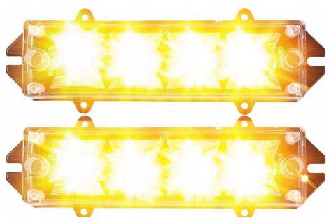 Lampy ostrzegawcze led 16W 12V stroboskop pilot