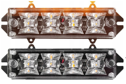 Lampy ostrzegawcze led 16W 12V stroboskop pilot