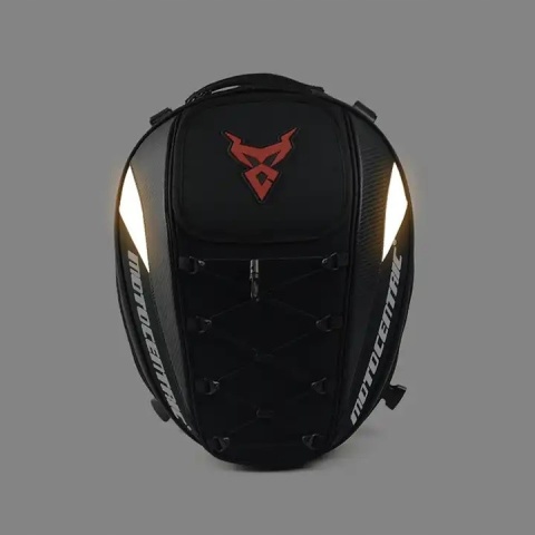 PLECAK MOTOCYKLOWY MOTOCENTRIC 2w1 TORBA NA KASK / TORBA NA SIEDZENIE CZERWONY