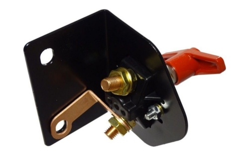 Wyłącznik prądu hebel 2 biegunowy na wsporniku 12/24V 300A