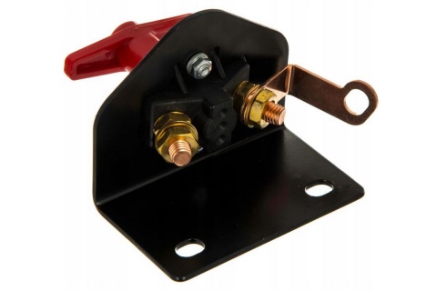 Wyłącznik prądu hebel 2 biegunowy na wsporniku 12/24V 300A