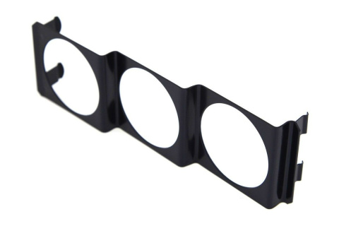 Uniwersalny adapter do zegarów 1DIN 3x52mm Black