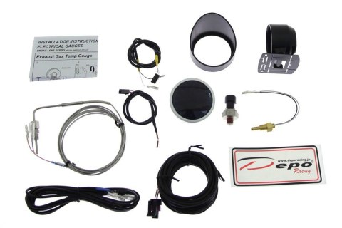 Zegar Depo WA 4w1 60mm TEMPERATURY SPALIN WOLTOMIERZ TEMPERATURY I CIŚNIENIA OLEJU