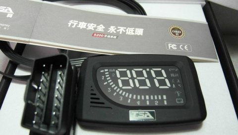 Zegar TSA OBDII S200 wyświetlacz na szybę