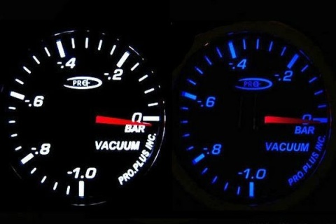 Zegar Pro 52mm VACUUM Blue&White