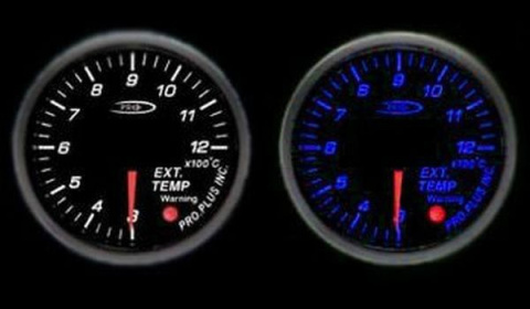 Zegar Pro 52mm TEMPERATURY SPALIN Blue&White