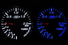 Zegar Pro 52mm TURBO MECHANICAL Blue&White