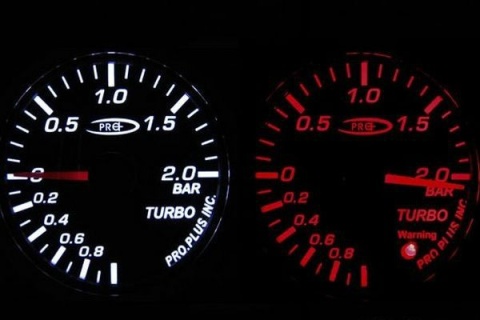 Zegar Pro 52mm TURBO MECHANICAL Red&White