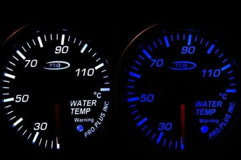 Zegar Pro 52mm TEMPERATURY WODY Blue&White