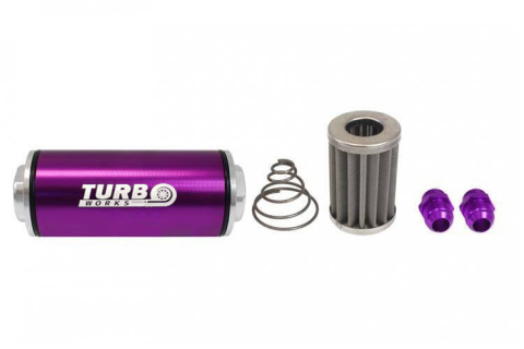 Filtr paliwa zewnętrzny TurboWorks AN8 purple