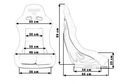 Fotel sportowy Bride K109 black-grey