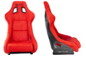Fotel sportowy Slide KS2 Premium Red Welur Black Glitter