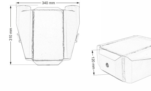 Intercooler wodny 150x255x115 3" 2x90st TurboWorks
