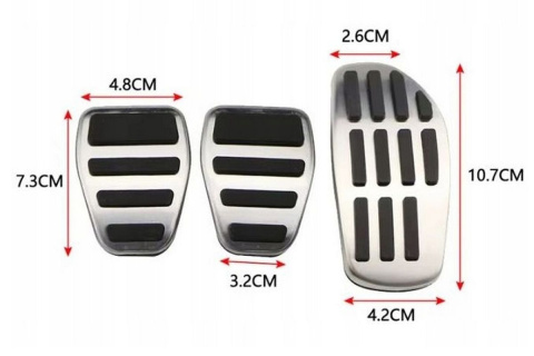 Nakładki na pedały RENAULT ARKANA 2019-2022 stal nierdzewna