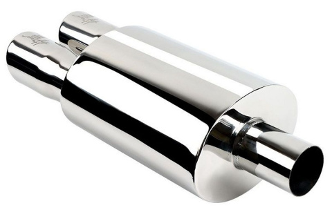 Tłumik sportowy HKS Fi 2x76mm montaż 2'' / 51mm