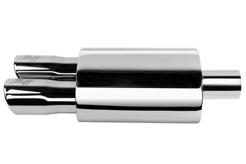 Tłumik sportowy HKS Fi 2x76mm montaż 2'' / 51mm