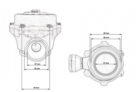 Zawór BLOW OFF Epman V-Band QR Recirculating Blue 50mm