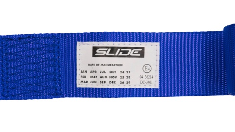 Pasy sportowe 4 punktowe 2" Slide V2 niebieskie E4