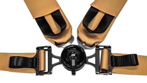 Pasy sportowe 4 punktowe 3" Slide V2 Quick złote