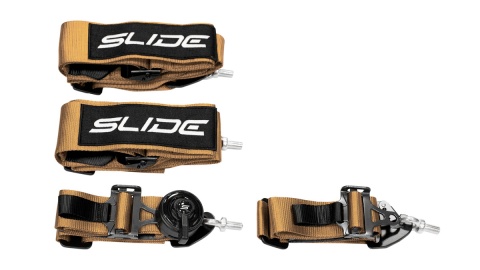 Pasy sportowe 4 punktowe 3" Slide V2 Quick złote