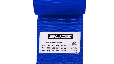 Pasy sportowe 4 punktowe 3" Slide V2 niebieskie E4