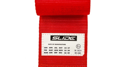 Pasy sportowe 4 punktowe 3" Slide V2 czerwone E4